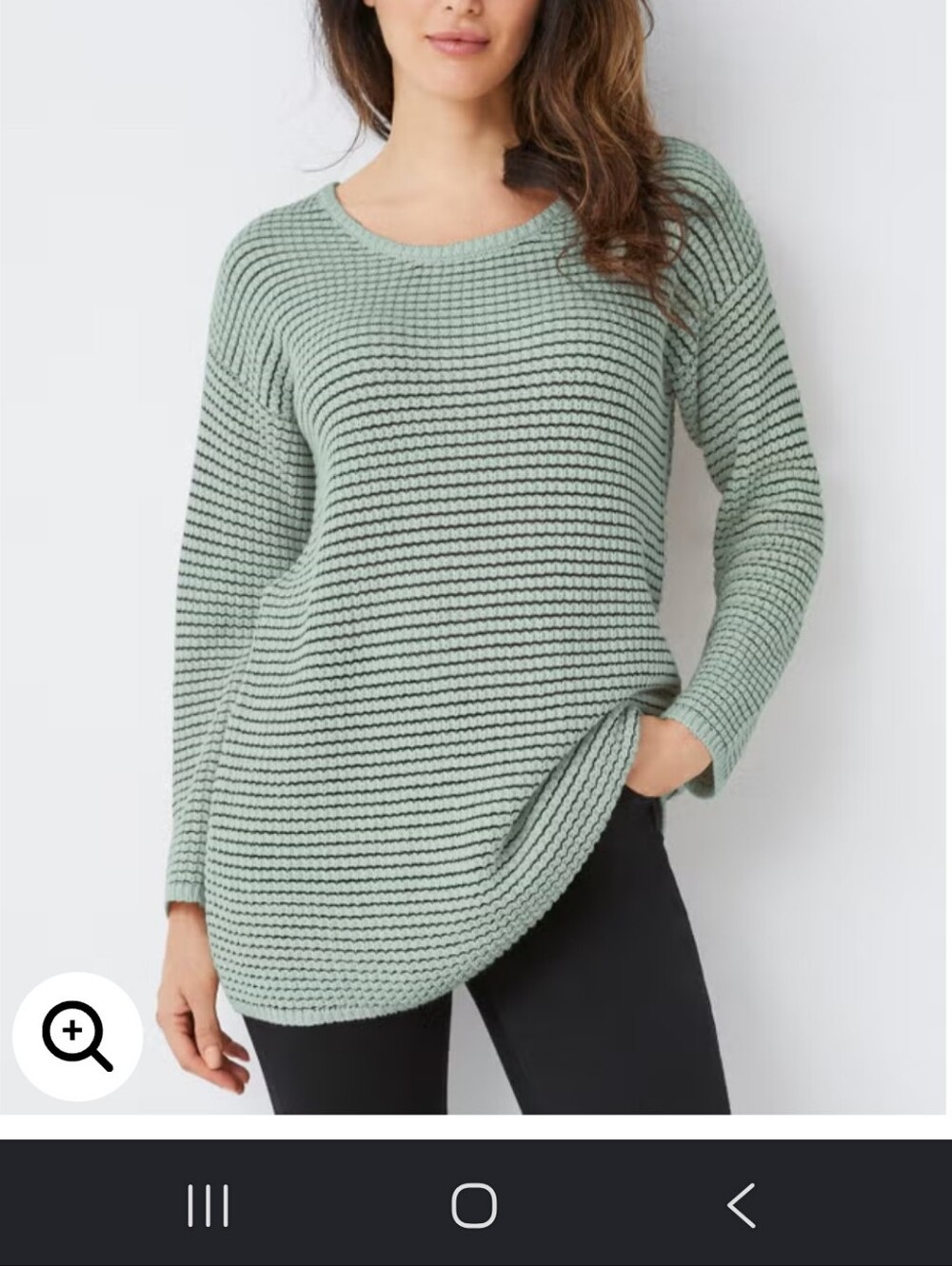 CATHERINES Chunky Knit Sweater- Light Sage